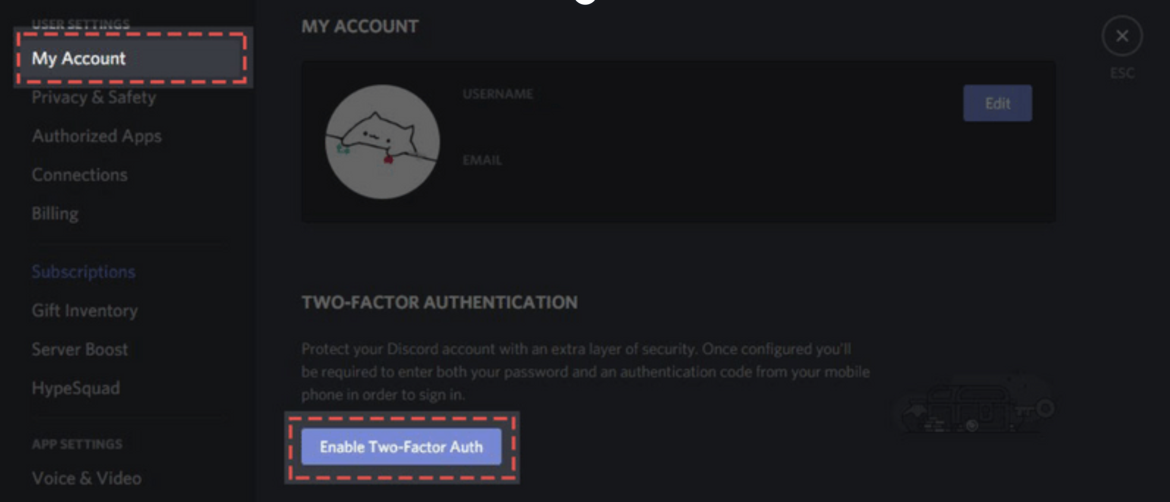 How to setup Multi-Factor Authentication on Discord