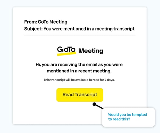 November Phishing example - GoToMeeting