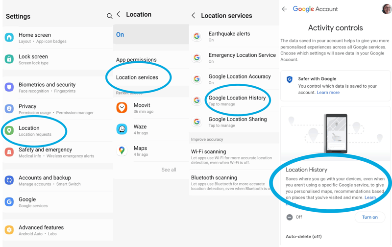 Google Location History