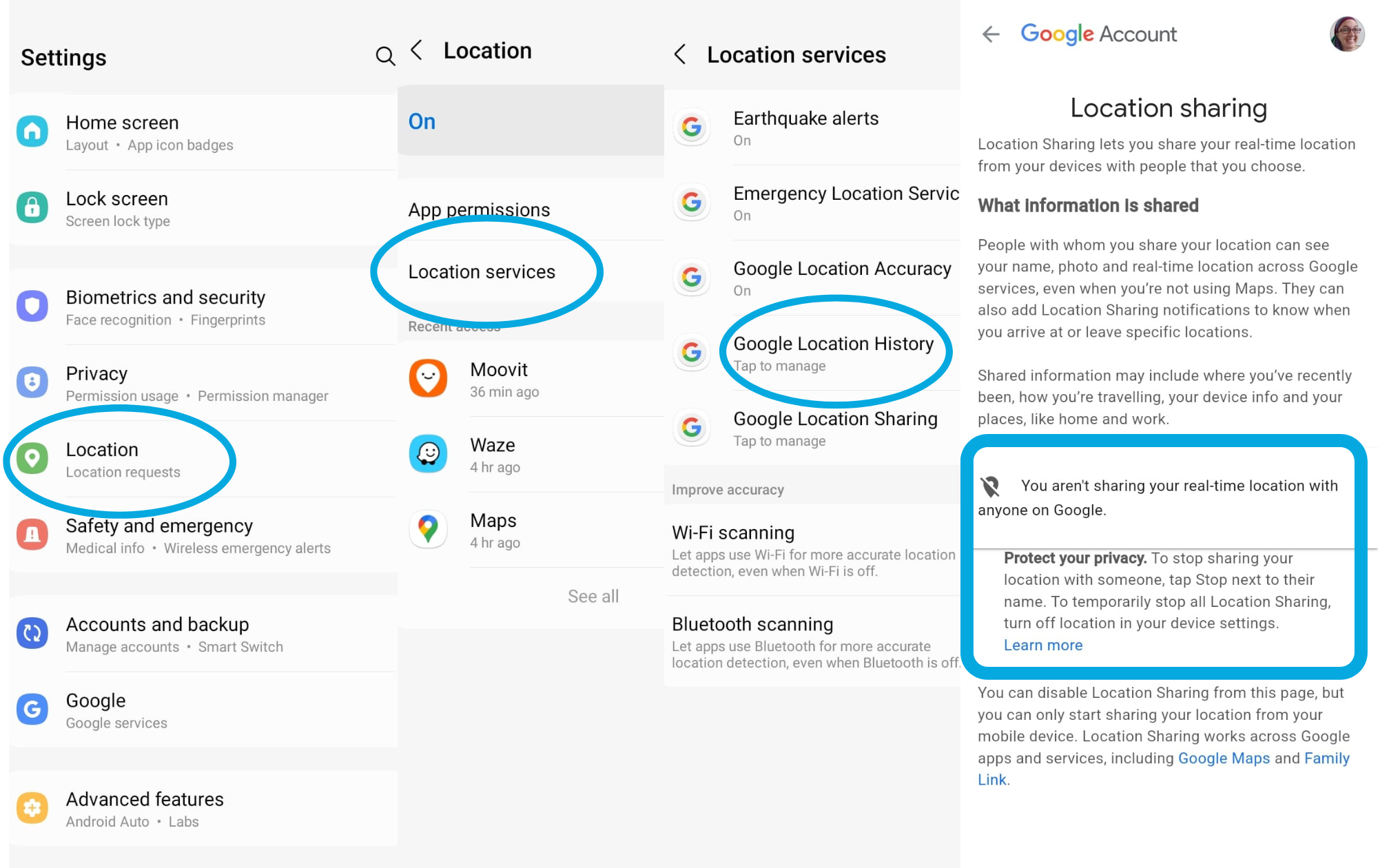 Google Location Sharing