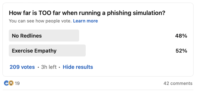How far is TOO far when running a phishing simulation