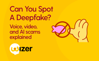 Illustration showing how to spot an AI-generated deepfake phishing call