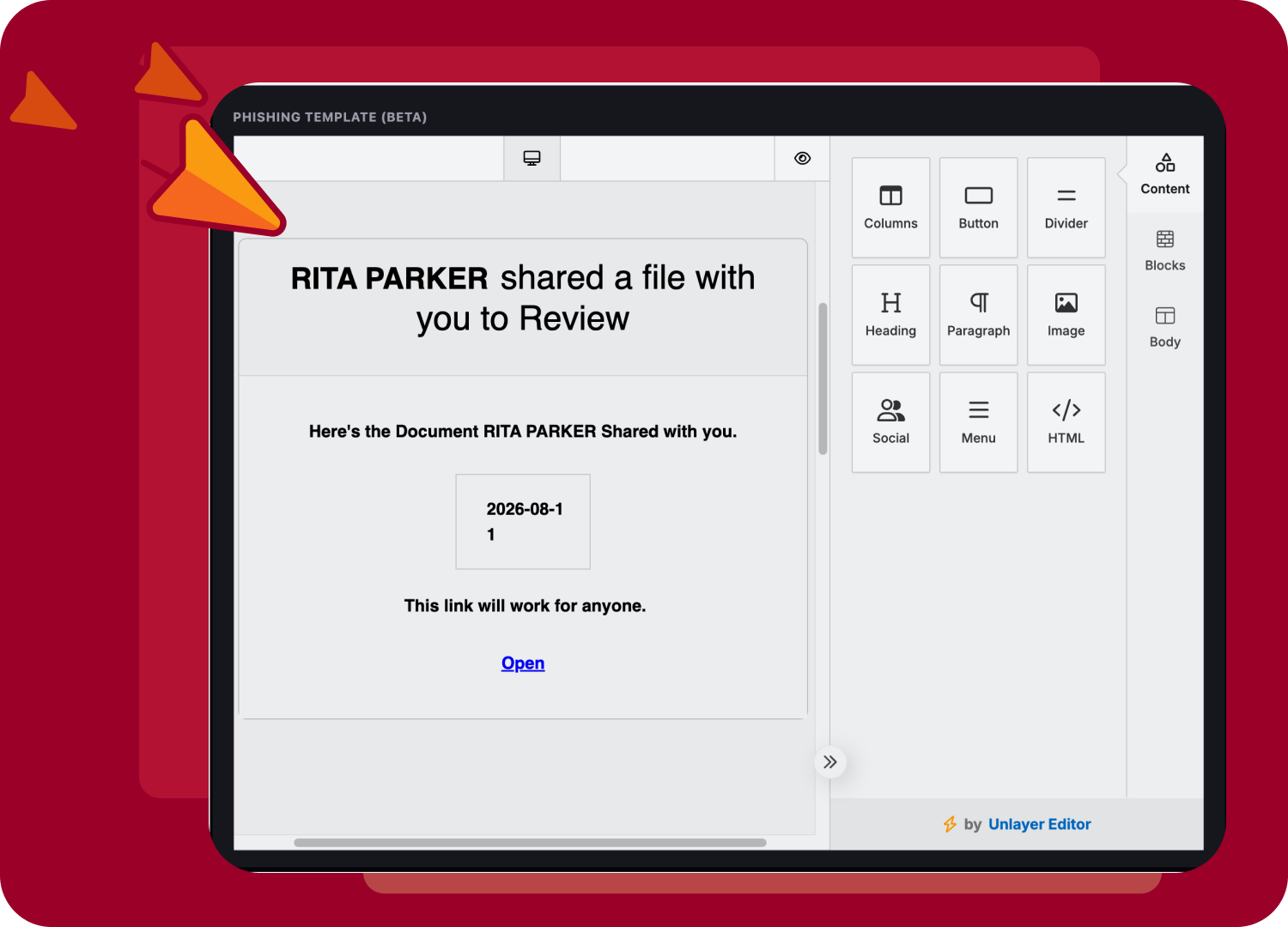 attacks turned into phishing simulations