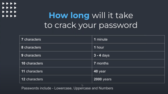 length to crack