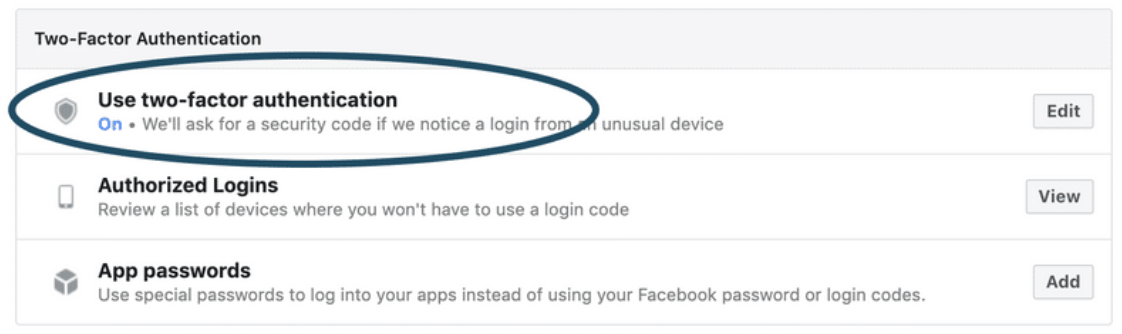 How to setup Multi-Factor Authentication on Facebook